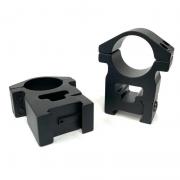 Anneaux lunette shilba solide haut aluminium t6n 25 4mm
