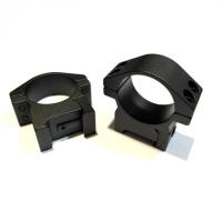 Anneaux pour lunette 30mm bas sur picatinny 21mm aluminium