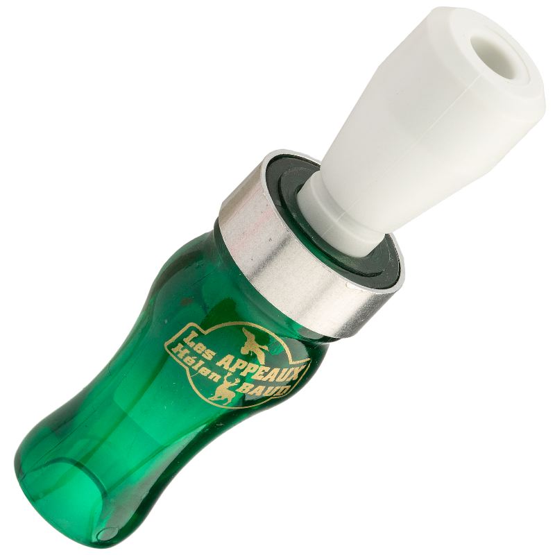 Appeau canard colvert double reed Helen Baud AC612 vert alu