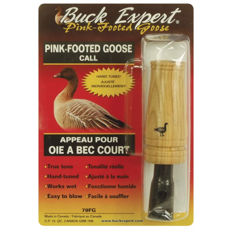 Appeau oie a bec court en bois buck expert pour chasseurs