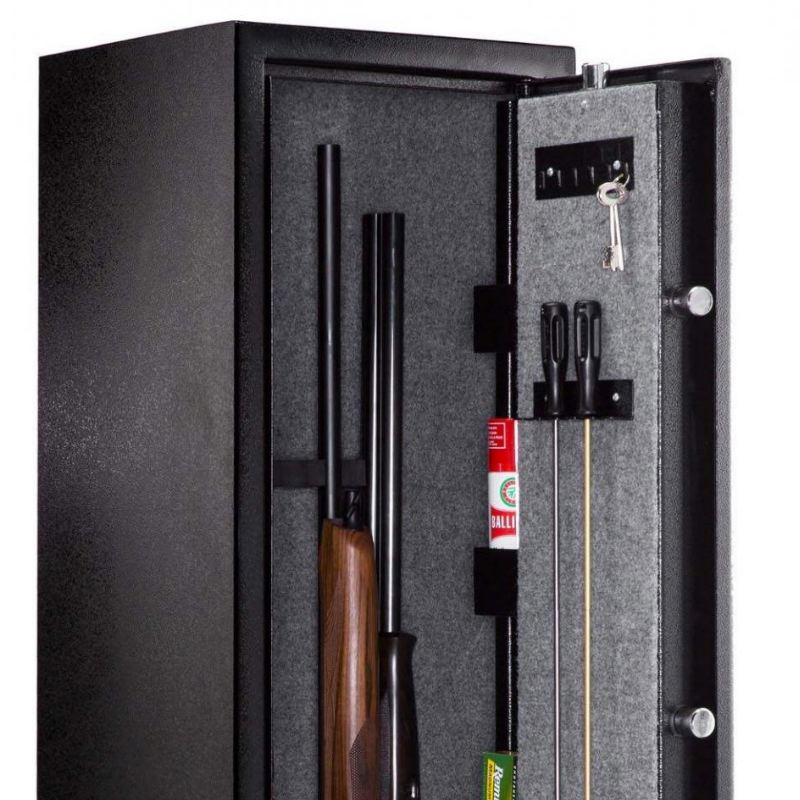 Armoire coffre fort pour 7 armes longues buffalo river noir