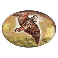 Autocollant voiture be casse en couleur forme rond oval