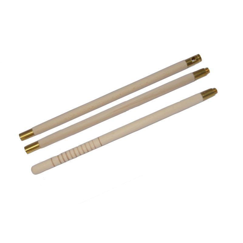 Baguette en bois pour ecouvillons nettoyage arme longue