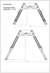 Bipied carabine lonco dimensions