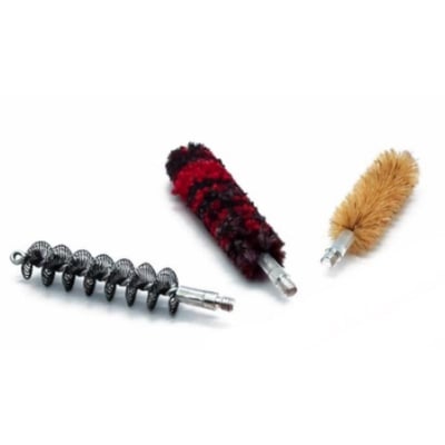 Blister de 3 brosses pour fusil crin laine acier