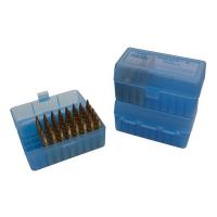 Boite mtm case guard 50 munitions 17 221 223 rem 223 r bleu