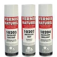 Bombe de vernis bois naturel mat satine et brillant pas cher