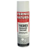 Bombe de vernis bois naturel satin