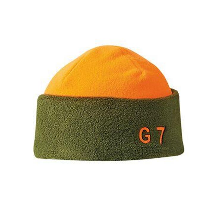 Bonnet polaire verney carron g7 vert orange pour chasseurs