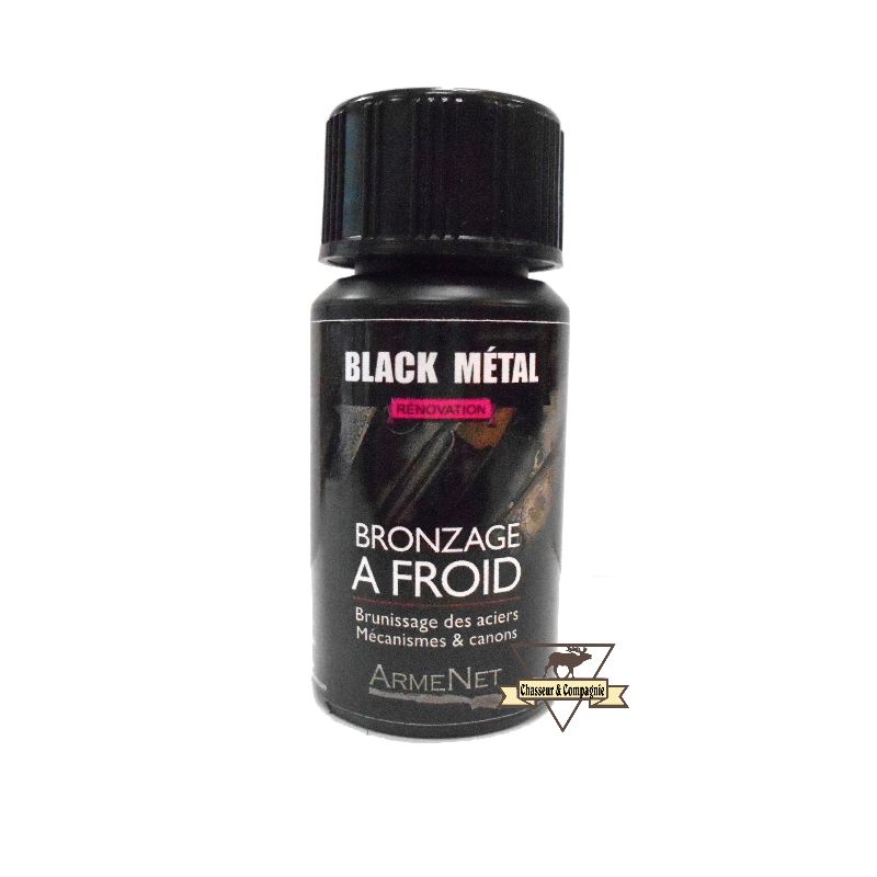 Bronzage a froid 50ml armenet black metal arme chasse et tir