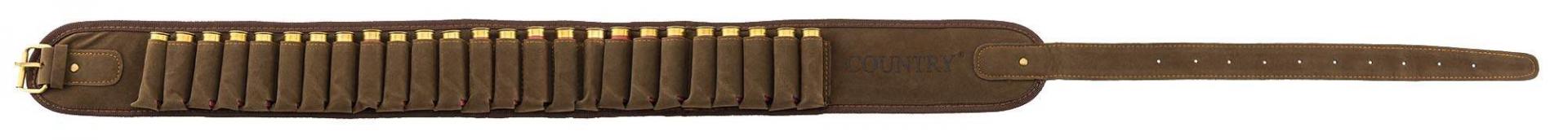 Cartouchie re country sellerie aspect velours avec calibre 12
