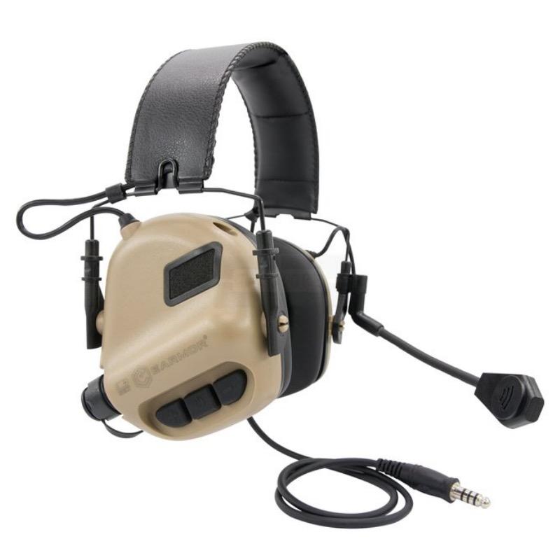 Casque e lectronique earmor m32 tan avec micro communication
