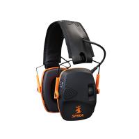 Casque e lectronique spika fin pour rame a feu noir et orange