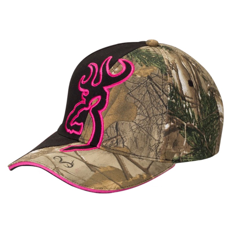 Casquette browning big buckmark femme 308204771 camo fushia