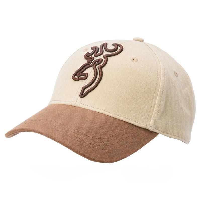 Casquette browning buckwax beige et maron avec logo brode