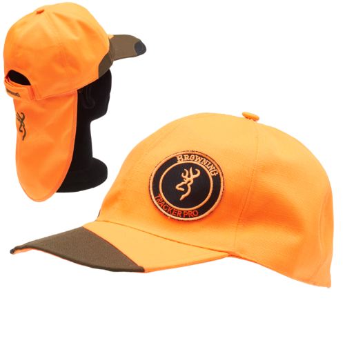 Casquette browning tracker pro verte orange pour chasseur