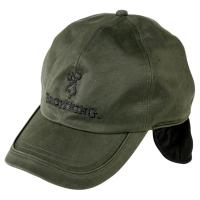 Casquette browning winter wax fleece verte chache oreilles