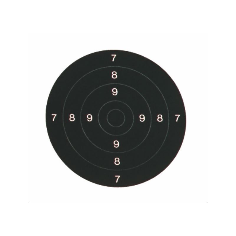 Centre de carton cible 21x21 cm x 100 arme de poing 50m