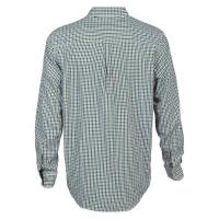 Chemise de chasse a carreaux percussion tradition vert coton1