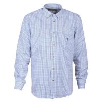 Chemise percussion petits carreaux bleue