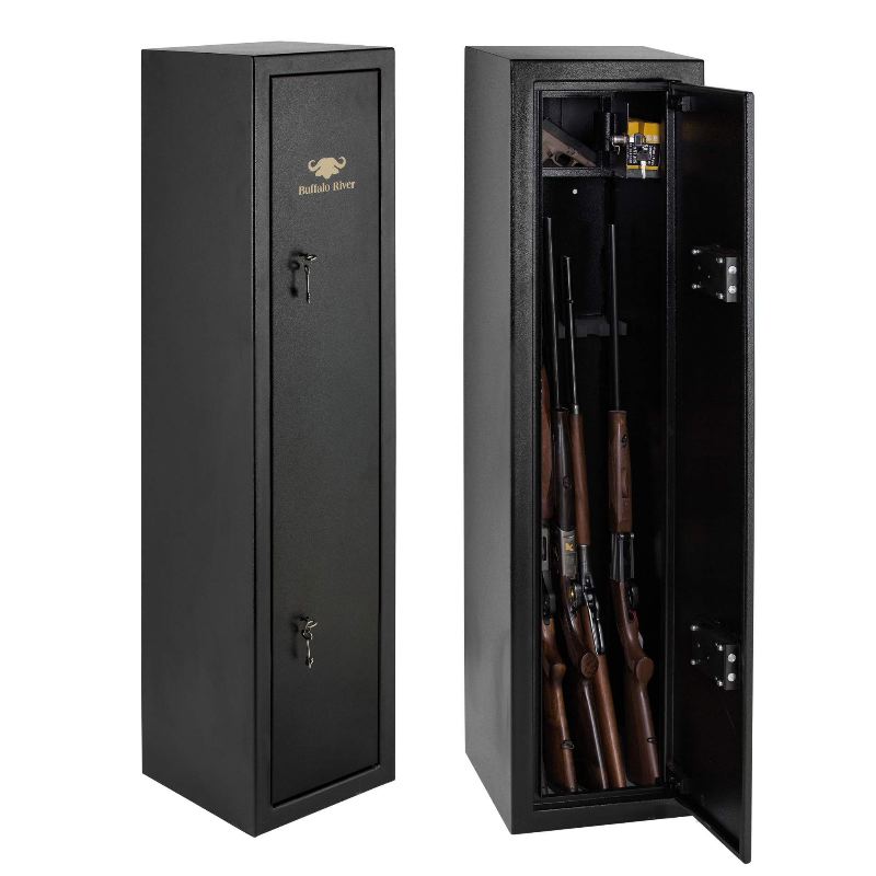 Coffre fort pour 7 armes longue fermeture cle buffalo river