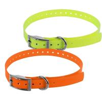 Collier chien de chasse 45cm biothane biogold orange jaune