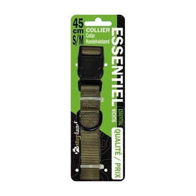 Collier chien imputrescible kaki stepland