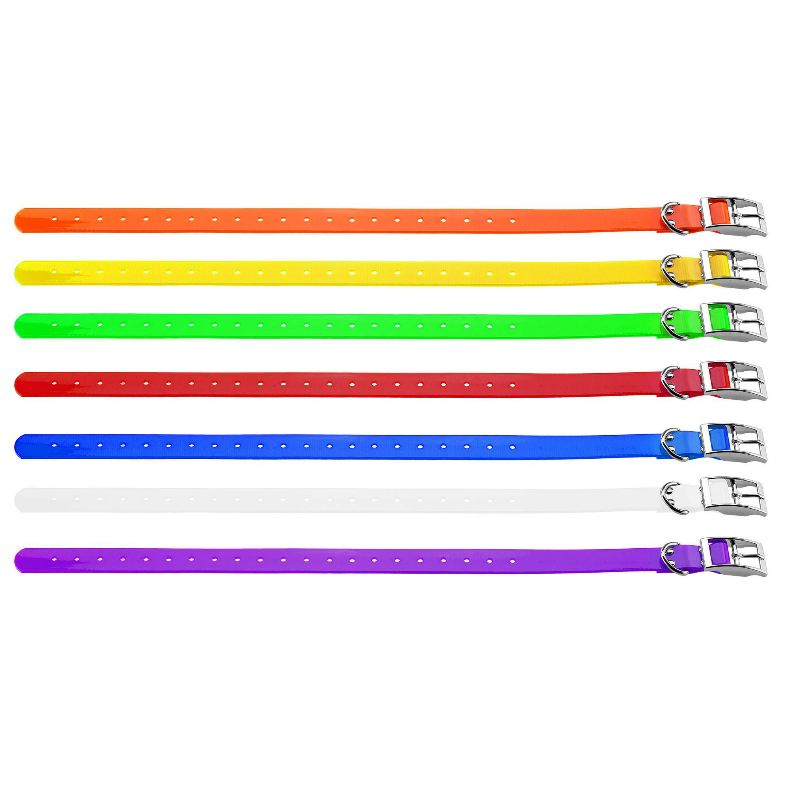 Collier pour chien fluo en polyure thane tre s solide long 60