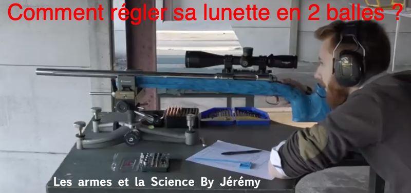 vidéo sur le réglage d'une lunette à 100m en stand mrad moa