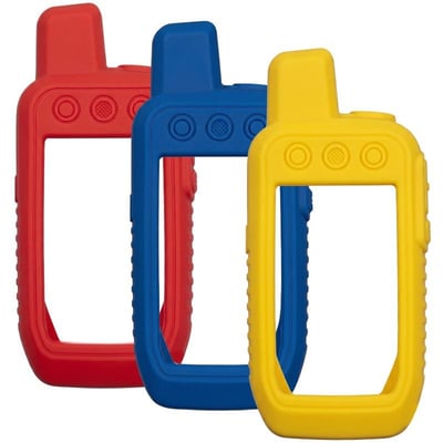 Coque silicone de protection pour garmin alpha 200 rantech rouge jaune bleu