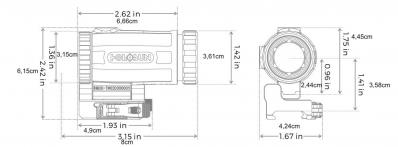 Dimensions magnifier holosun hm3xt