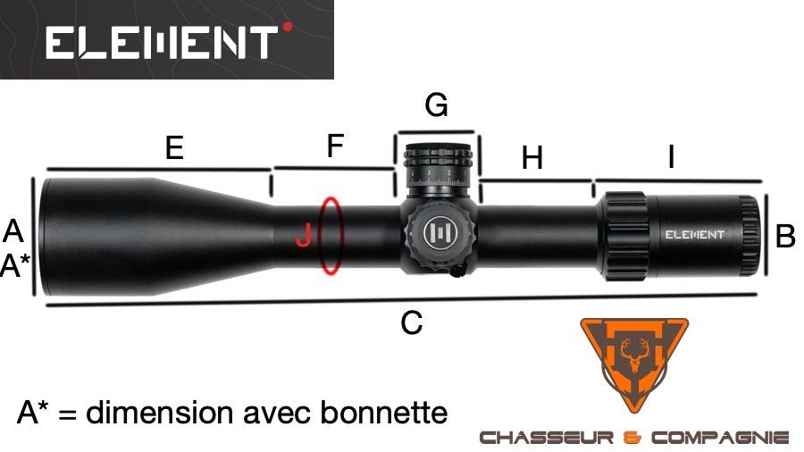 Element optics taille lunette de tir