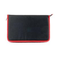 Etui rembourre pour arme de poing 35 x 22 cm noir et rouge