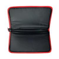 Etui rembourre pour arme de poing 35 x 22 cm noir et rouge