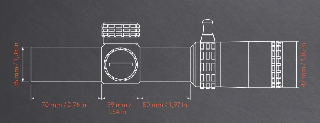 Falke 1 8 26 dimensions de la lunette