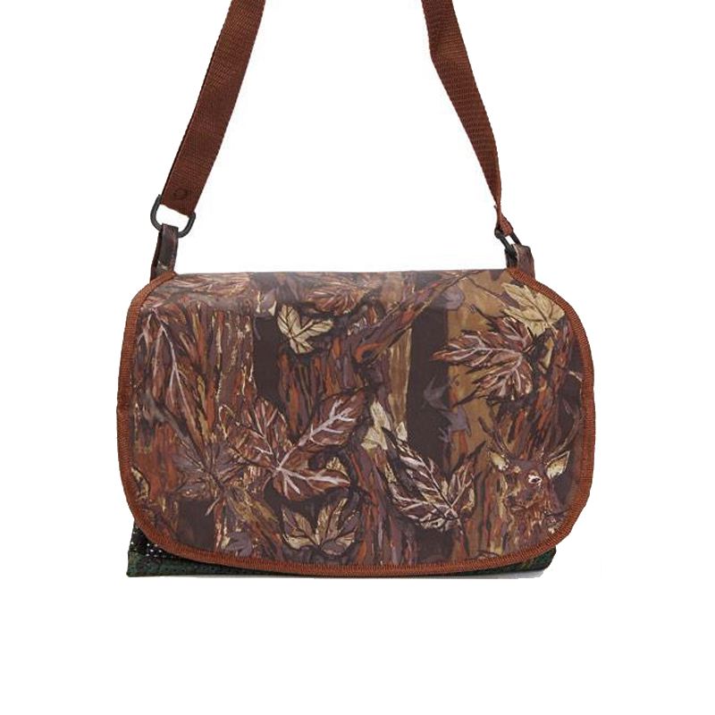 Gibecie re carnier en toile avec camouflage feuillage marron