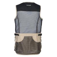 Gilet ball trap et tir sportif percussion noir et beige1 1