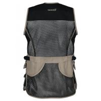 Gilet ball trap et tir sportif percussion noir et beige1