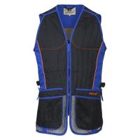 Gilet ball trap percussion bleu noir chasseur et compagnie 1