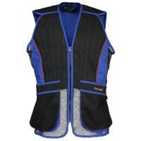 Gilet ball trap percussion bleu noir chasseur et compagnie