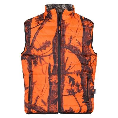 Gilet chasse re versible percussion ghostcamo blaze feuille