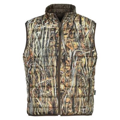 Gilet chasse re versible percussion warm marron ghostcamo wet 1