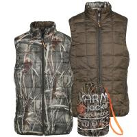 Gilet chasse re versible percussion warm marron ghostcamo wet