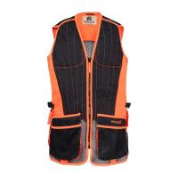 Gilet de ball trap percussion orange chasseur et compagnie