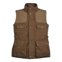 Gilet de chasse coupe femme club interchasse lara marron