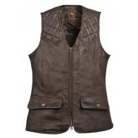 Gilet de chasse cuir coupe femme club interchasse louise