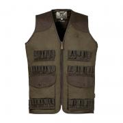 Gilet de chasse kaki percussion savane maxi tubes