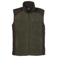 Gilet de chasse poalire percussion gabion kaki polartane zip