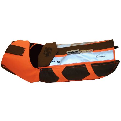 Gilet de protection chien de chasse verney carron rhino dog anti perforation avec kevlar chasseur et compagnie