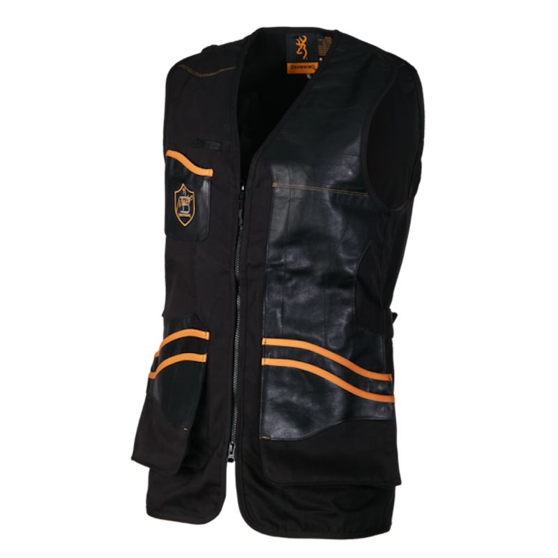 Gilet de tir master 2 pour gaucher browning avec poche noir
